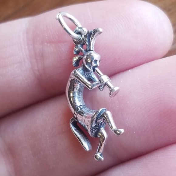 Vintage Jewelry - Vintage 925 Sterling Silver Kokopelli Charm